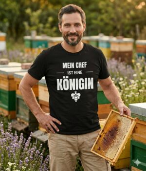 Imker T-Shirt „Mein Chef ist eine Königin“